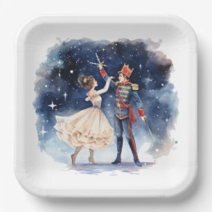 Festive Christmas nutcracker party Paper Plate