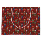 festive Christmas nutcracker tiled