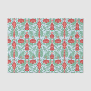 Festive Christmas Ornaments Pattern Tissue Paper