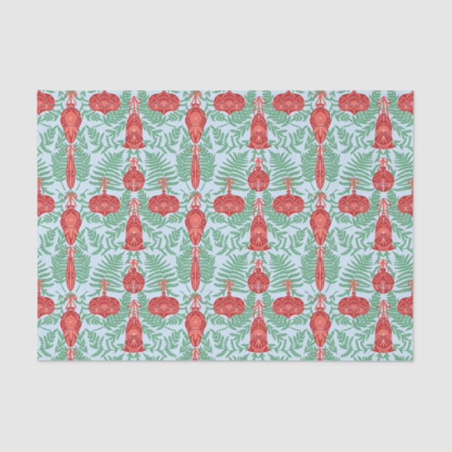 Festive Christmas Ornaments Pattern Tissue Paper (Front)