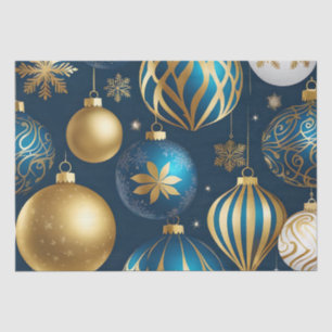 festive christmas ornaments tissue paper
