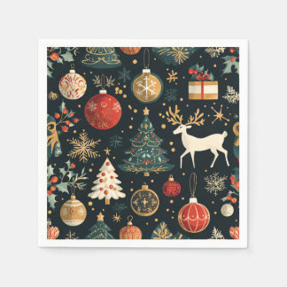 Festive Christmas Paper Napkin