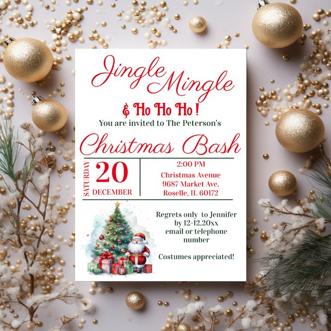 Festive Christmas Party Bash Invitation (Creator Uploaded)