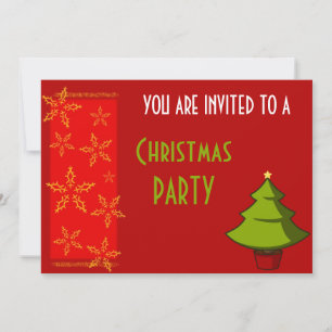 Festive Christmas Party Invitation