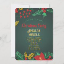 Festive Christmas Party Invitation