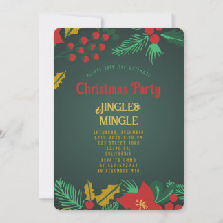 Festive Christmas Party Invitation