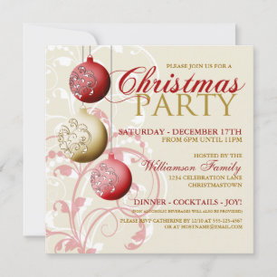 Festive Christmas Party Invitation