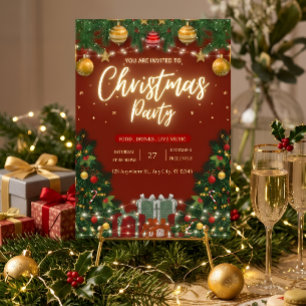 Festive Christmas Party Invitation