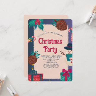 Festive Christmas Party Invitation