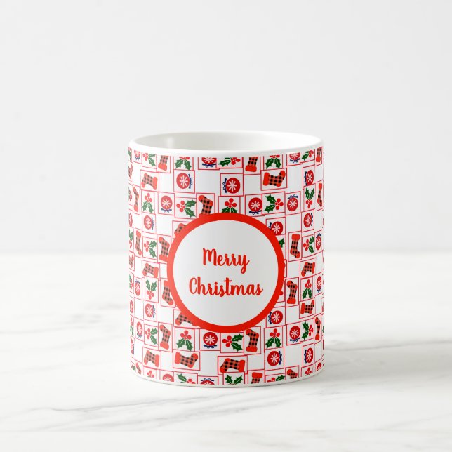 Festive Christmas pattern Coffee Mug (Center)