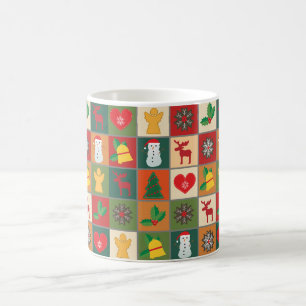 Festive Christmas Pattern Coffee Mug