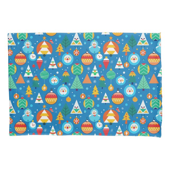 Festive Christmas Pattern Pillowcase (Front)