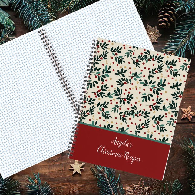 Festive Christmas Pattern Recipe  Notebook (Creator Uploaded)