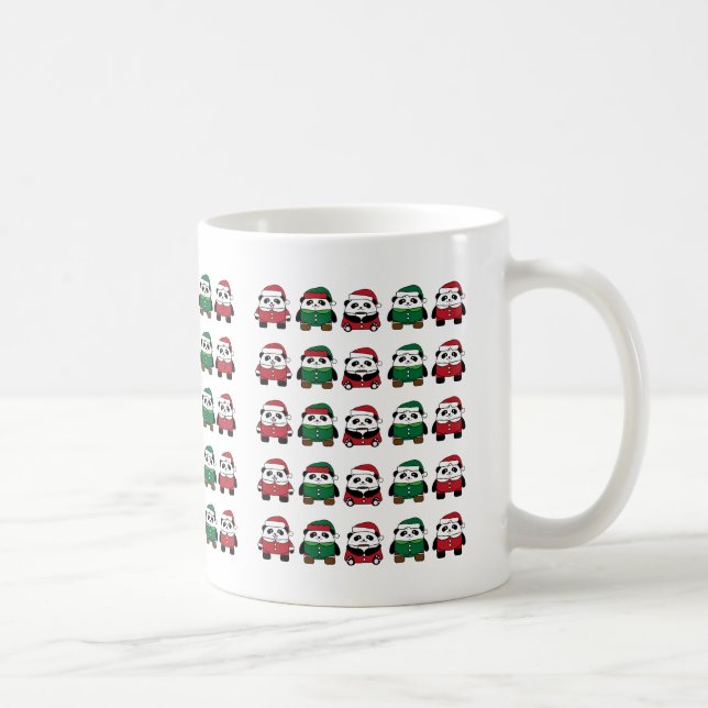 Festive Christmas Pattern – Seamless Holiday Icons Coffee Mug (Right)