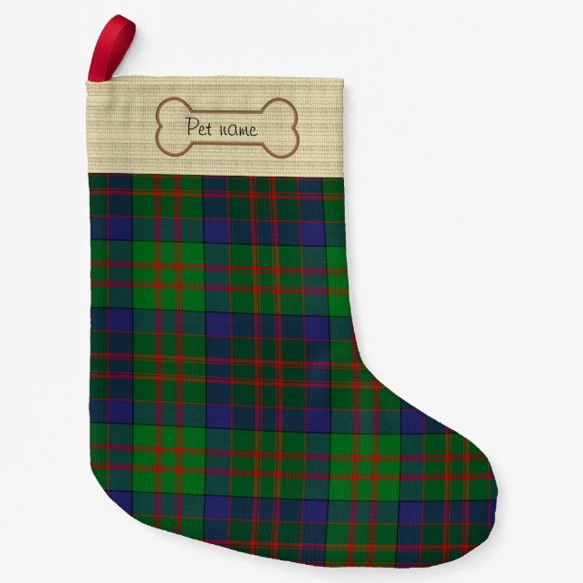 Festive/Christmas personalised pet stocking (Front)