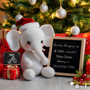 Festive Christmas pregnancy announcement