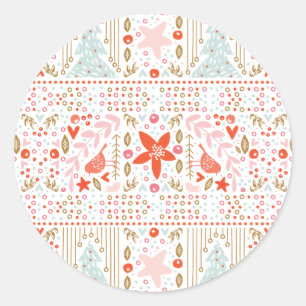 Festive Christmas Pretty Holiday Sticker