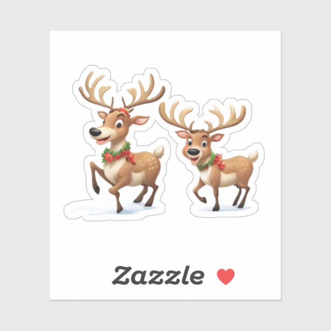 Festive Christmas Reindeer (Sheet)