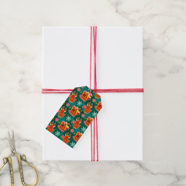 Festive Christmas Reindeer Gift Tags (With Twine)