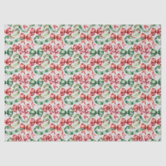 Festive Christmas Ribbon in Watercolor Tissue Paper