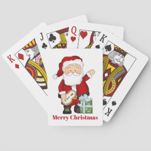 Festive Christmas Santa Claus Holiday Playing Cards