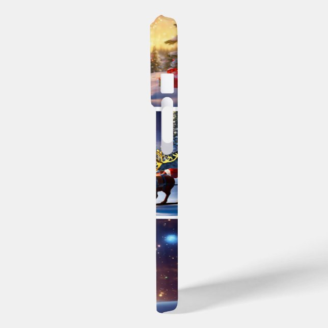 Festive Christmas Santa iPhone 15 Pro Case (Back / Left)