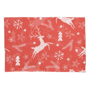 Festive Christmas Seamless Pattern Pillowcase