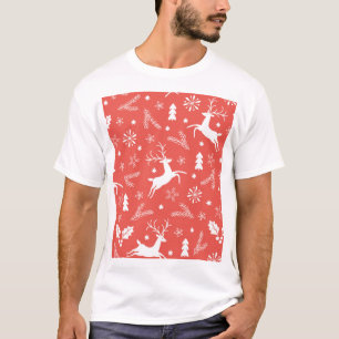 Festive Christmas Seamless Pattern T-Shirt