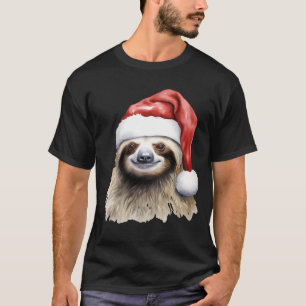 Festive Christmas Sloth T-Shirt