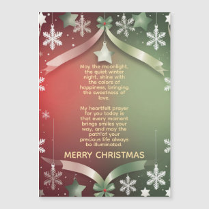 Festive Christmas Snowflake Frame with Stars 