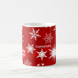Festive Christmas snowflakes Coffee Mug