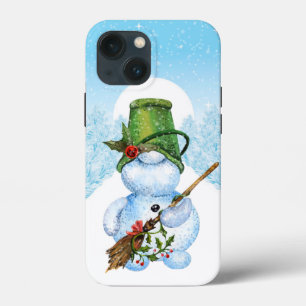 festive Christmas snowman gnome Holiday  iPhone 13 Mini Case