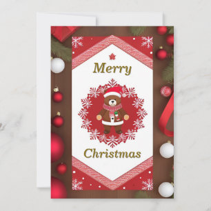Festive Christmas Snowy Frame Invitation