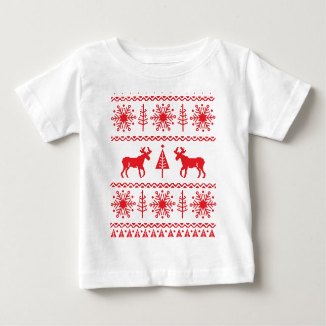 Festive Christmas Sweater Pattern (Front)
