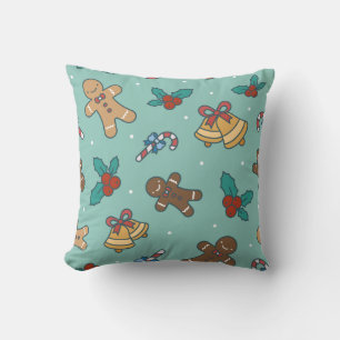 Festive Christmas Sweets Design Cushion