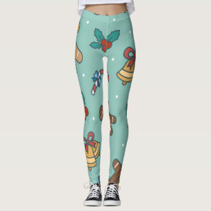 Festive Christmas Sweets Design Leggings