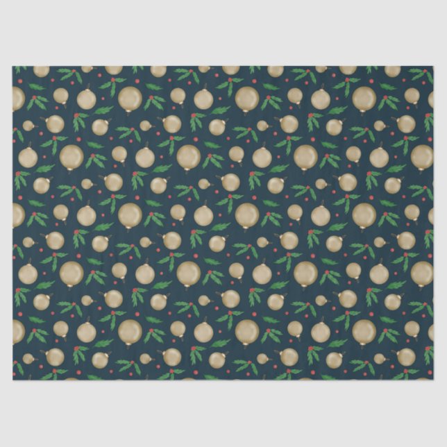 Festive Christmas Tissue Paper  (Front)