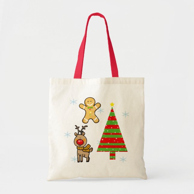 festive Christmas Tote Bag (Front)
