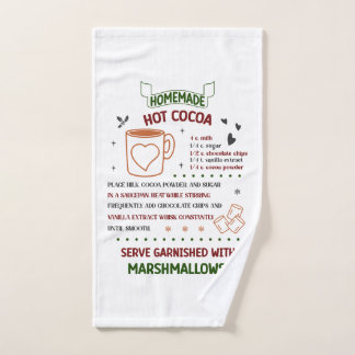 Festive Christmas Towel Homemade Hot Cocoa Recipe