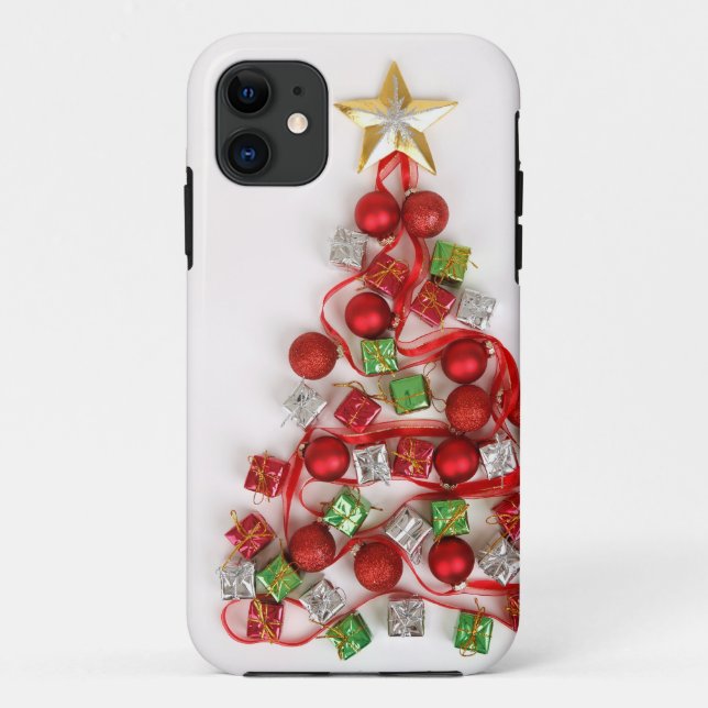 Festive Christmas Tree Case-Mate iPhone Case (Back)