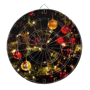 Festive Christmas Tree Dartboard