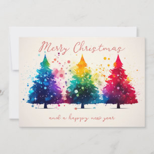 Festive Christmas Tree Greeting Card