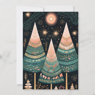 Festive Christmas Tree Greeting Card