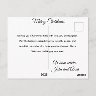 Festive Christmas Tree Holiday Greeting Card