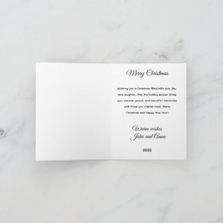 Festive Christmas Tree Holiday Greeting Card