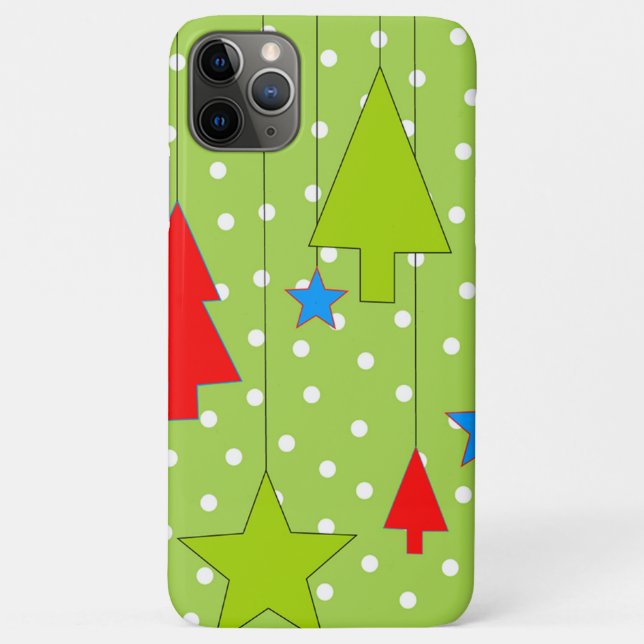 Festive Christmas Tree Print Case-Mate iPhone Case (Back)