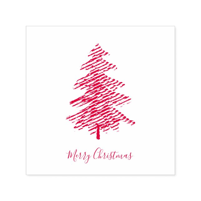 Festive Christmas Tree Self-inking Stamp (Design)