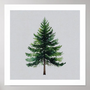 Festive Christmas Tree Wall Art