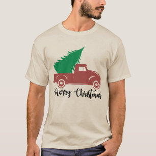 Festive Christmas truck and tree T-Shirt