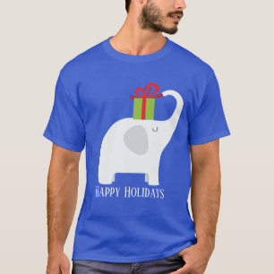 Festive Christmas white elephant add text T-Shirt